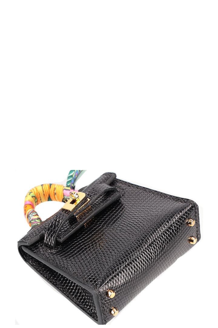 HERMÈS Micro Kelly Charm Salvator Lizard