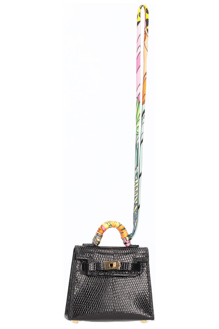HERMÈS Micro Kelly Charm Salvator Lizard