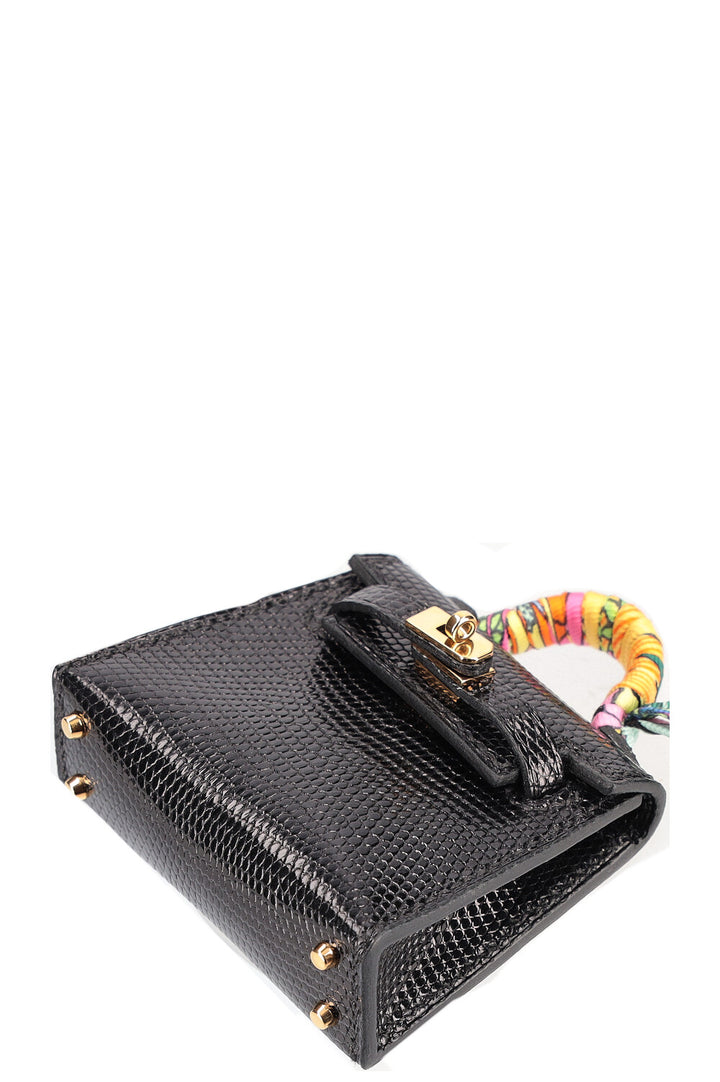 HERMÈS Micro Kelly Charm Salvator Lizard