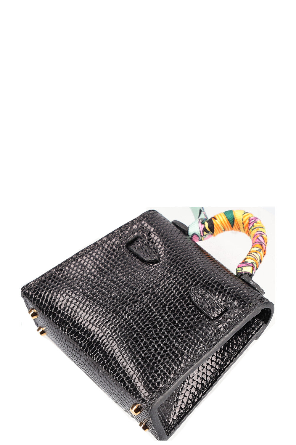 HERMÈS Micro Kelly Charm Salvator Lizard