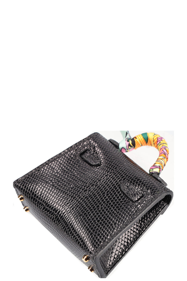 HERMÈS Micro Kelly Charm Salvator Lizard