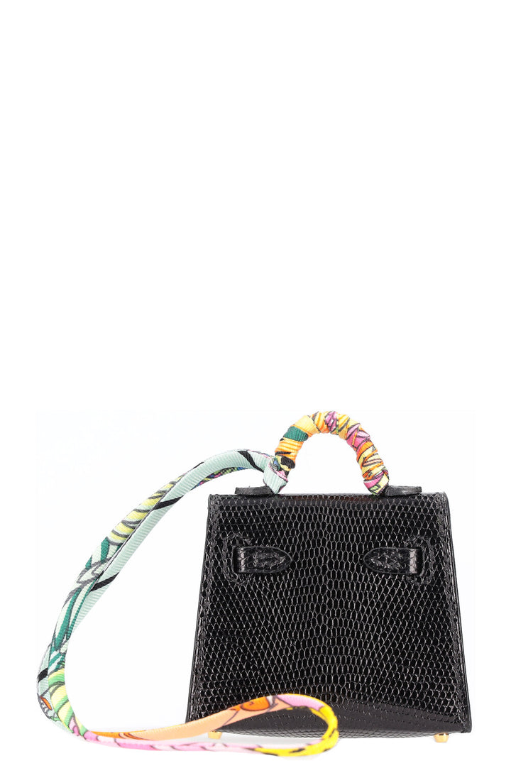 HERMÈS Micro Kelly Charm Salvator Lizard