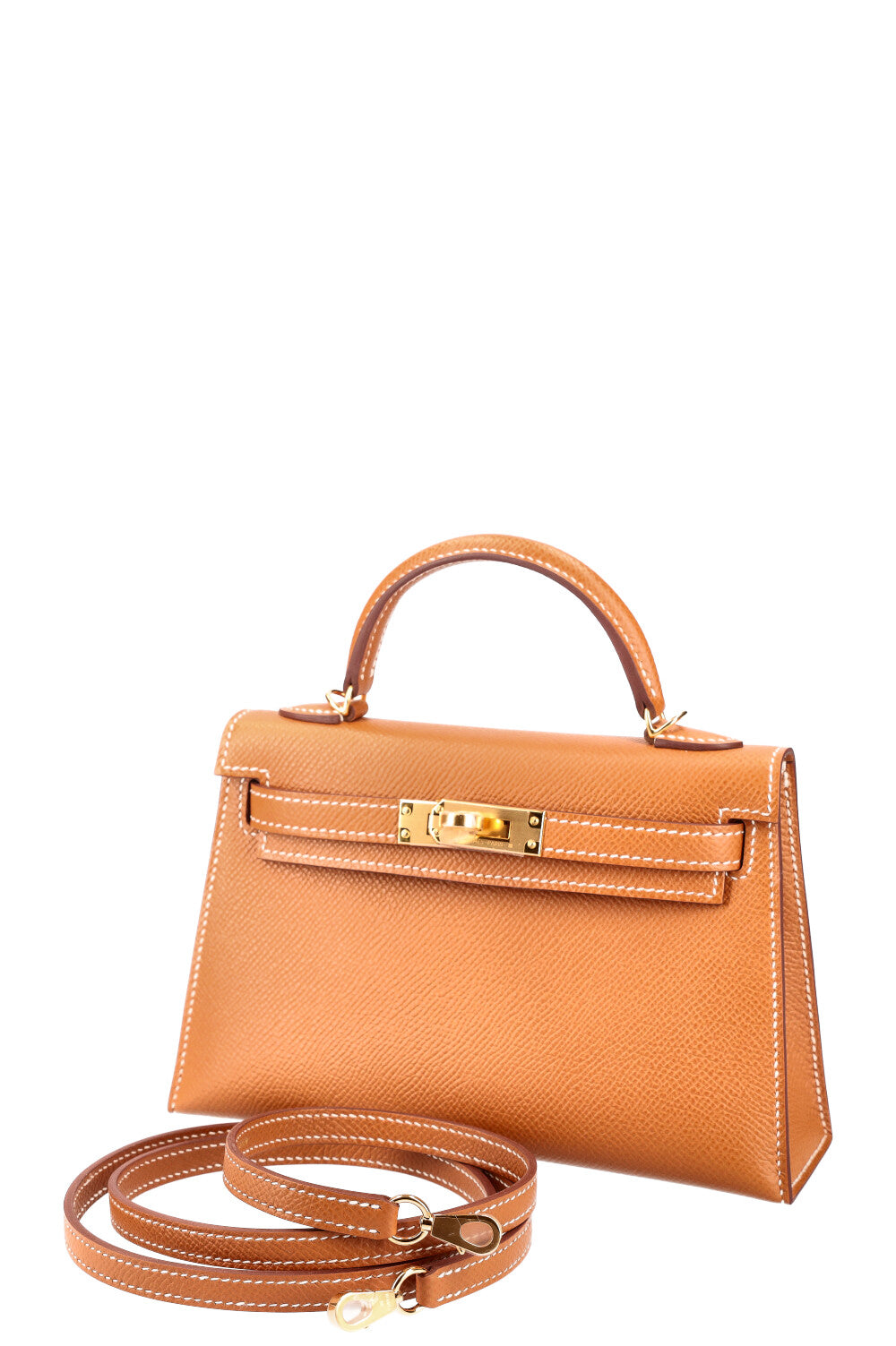 HERMÈS Mini Kelly II Epsom Gold