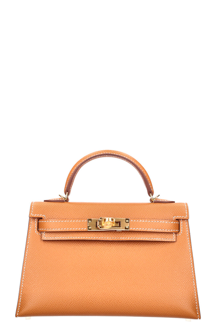 HERMÈS Mini Kelly II Epsom Gold