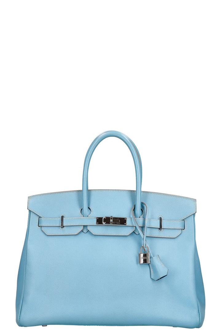 HERMÈS Birkin 35 Verso Epsom Bleu Jean