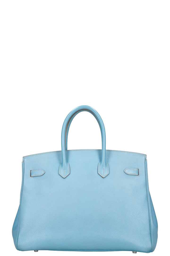 HERMÈS Birkin 35 Verso Epsom Bleu Jean