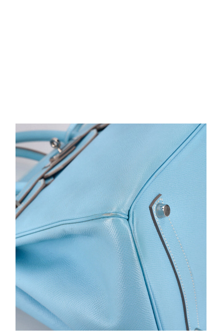 HERMÈS Birkin 35 Verso Epsom Bleu Jean