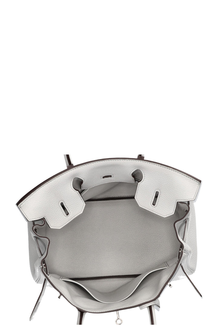 HERMÈS Birkin 30 Clemence Bleu Pale