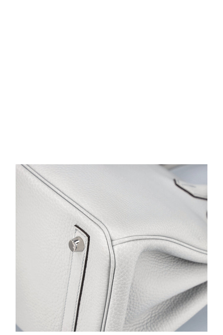 HERMÈS Birkin 30 Clemence Bleu Pale