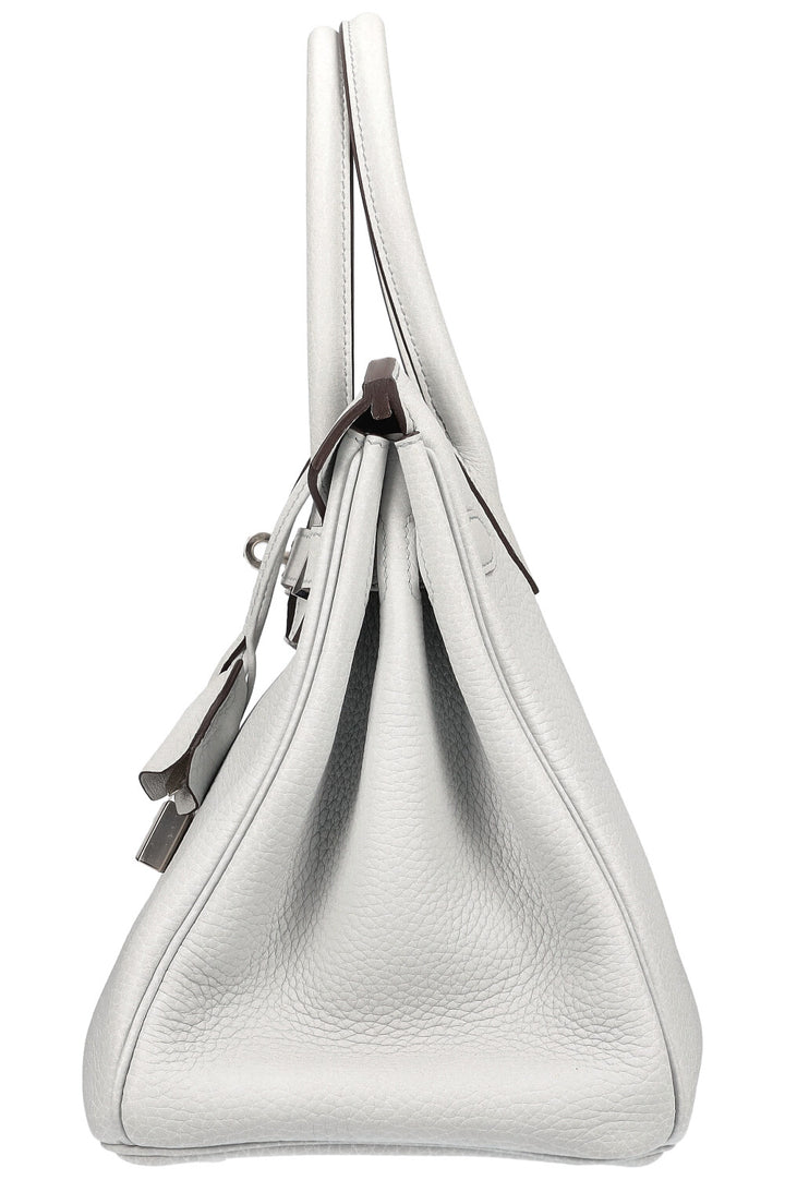 HERMÈS Birkin 30 Clemence Bleu Pale
