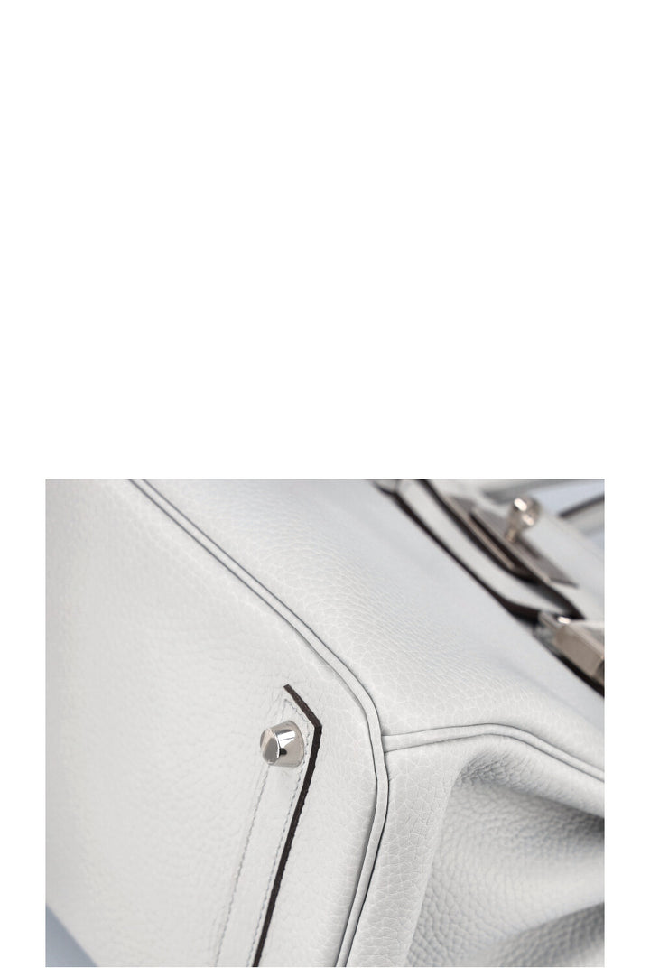HERMÈS Birkin 30 Clemence Bleu Pale