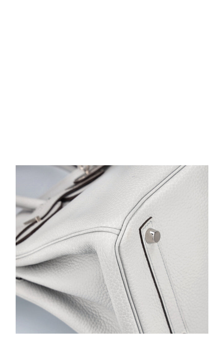 HERMÈS Birkin 30 Clemence Bleu Pale