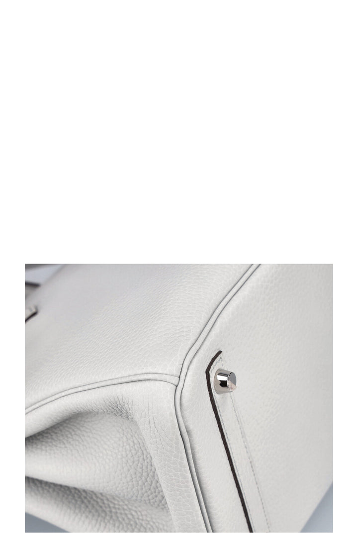 HERMÈS Birkin 30 Clemence Bleu Pale