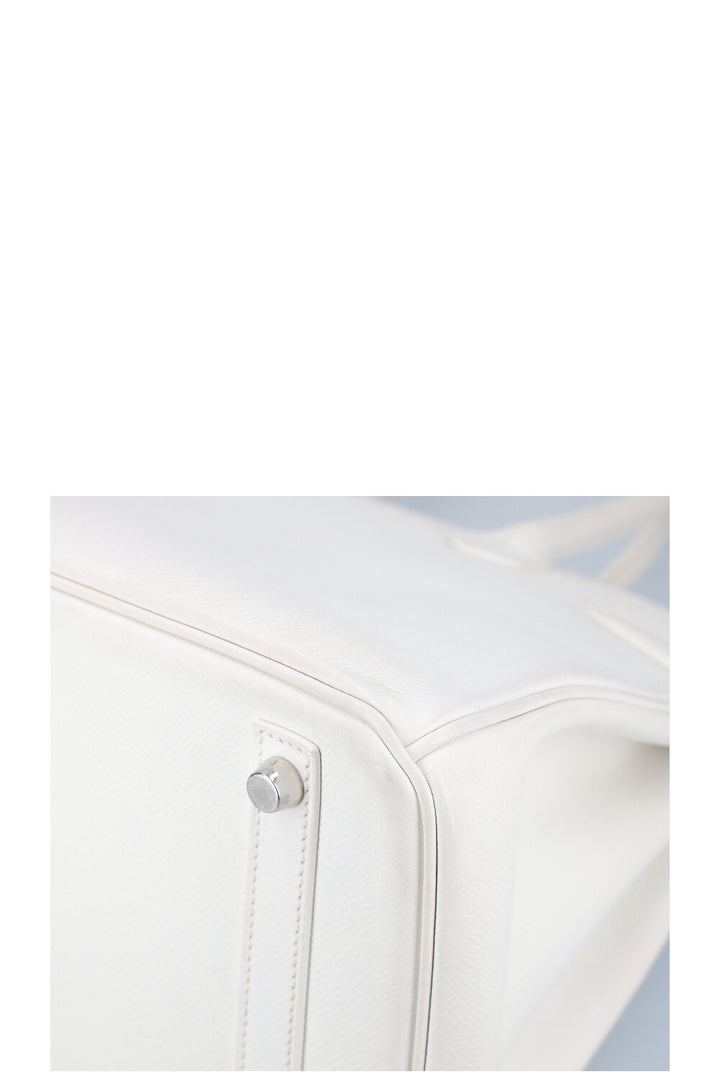 HERMÈS Birkin 30 Epsom Blanc