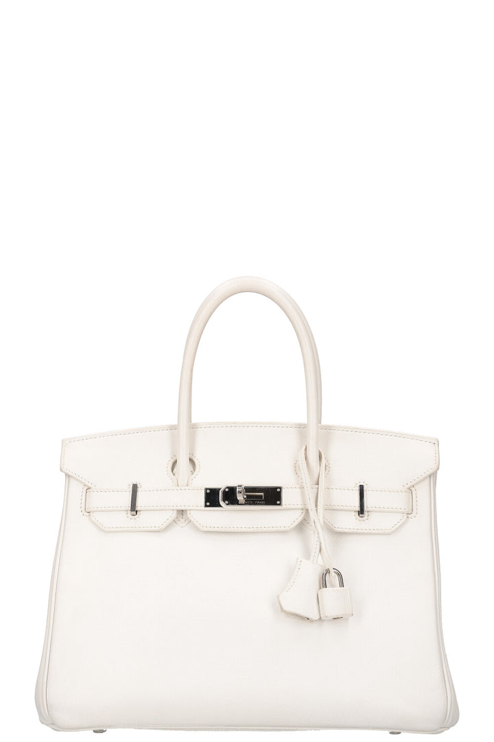 HERMES Birkin 30 Epsom Blanc