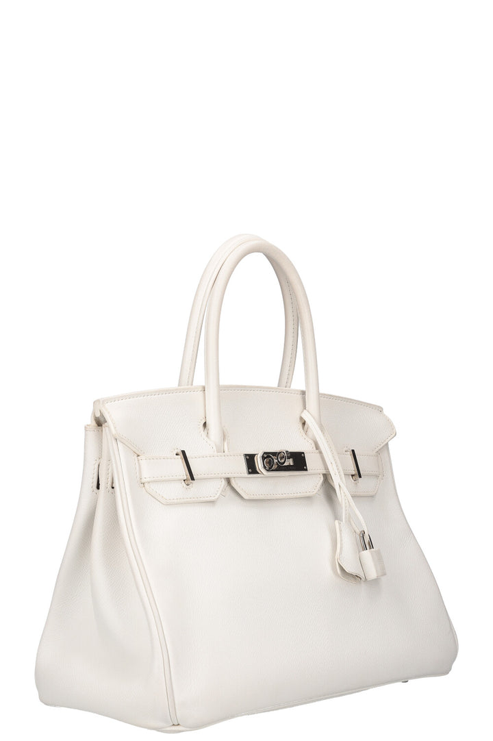 HERMÈS Birkin 30 Epsom Blanc