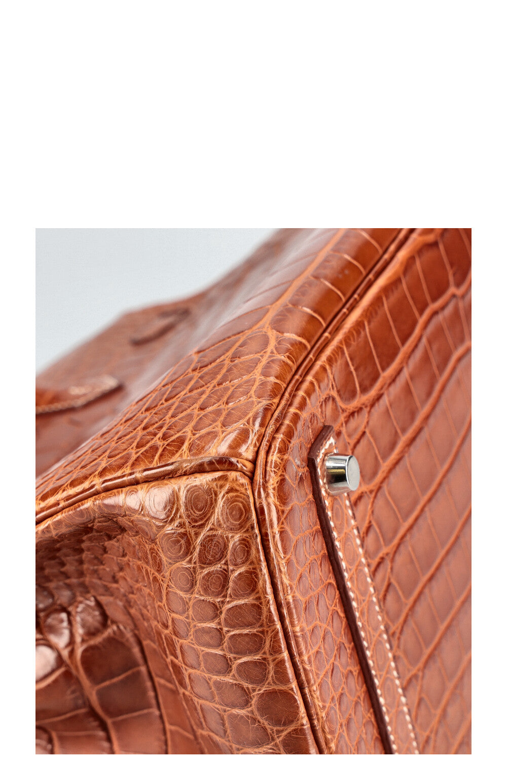 HERMÈS Birkin 35 Alligator Mississippiensis Mat Fauve