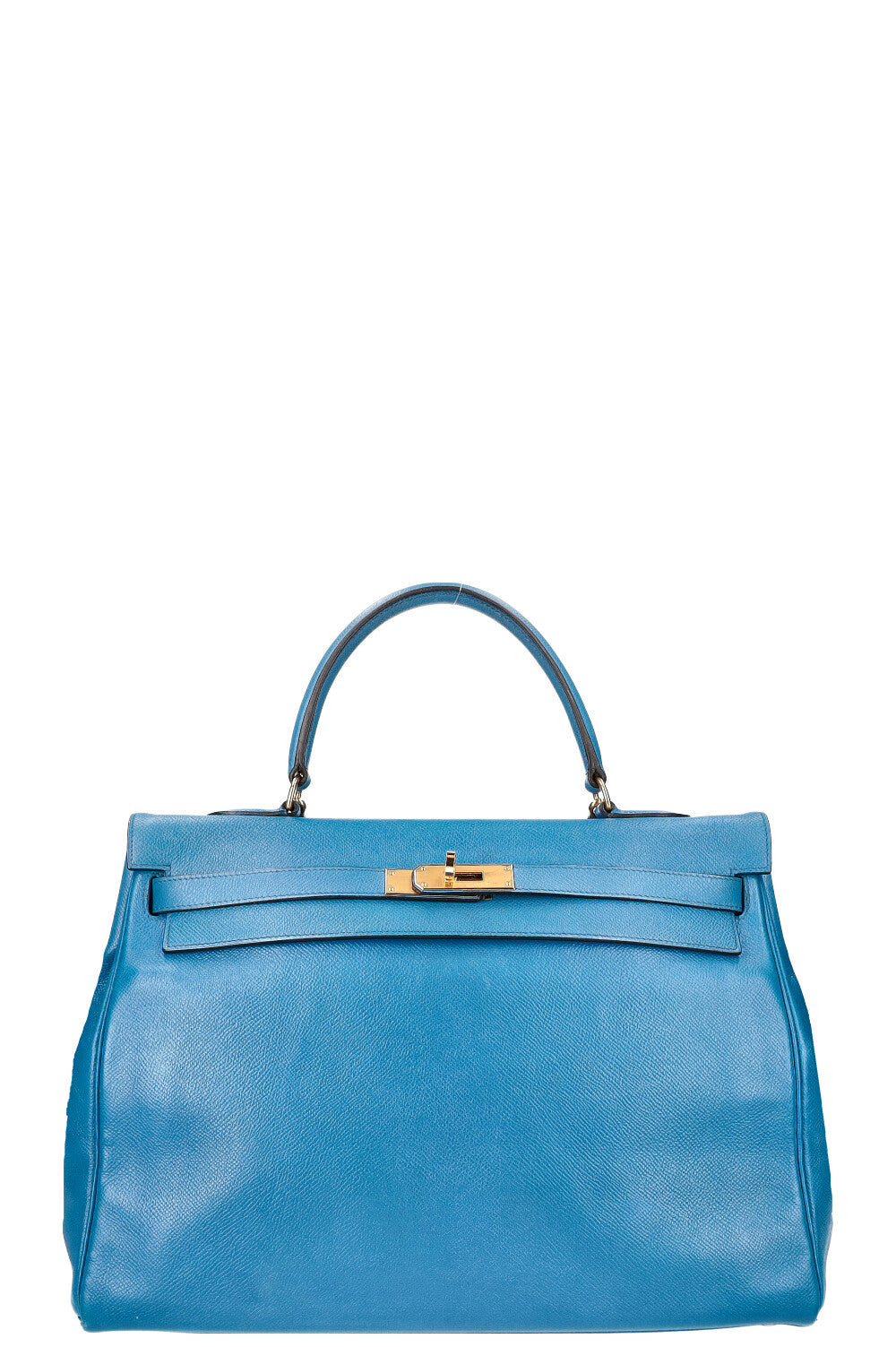 HERMÈS Kelly 35 Epsom Bleu