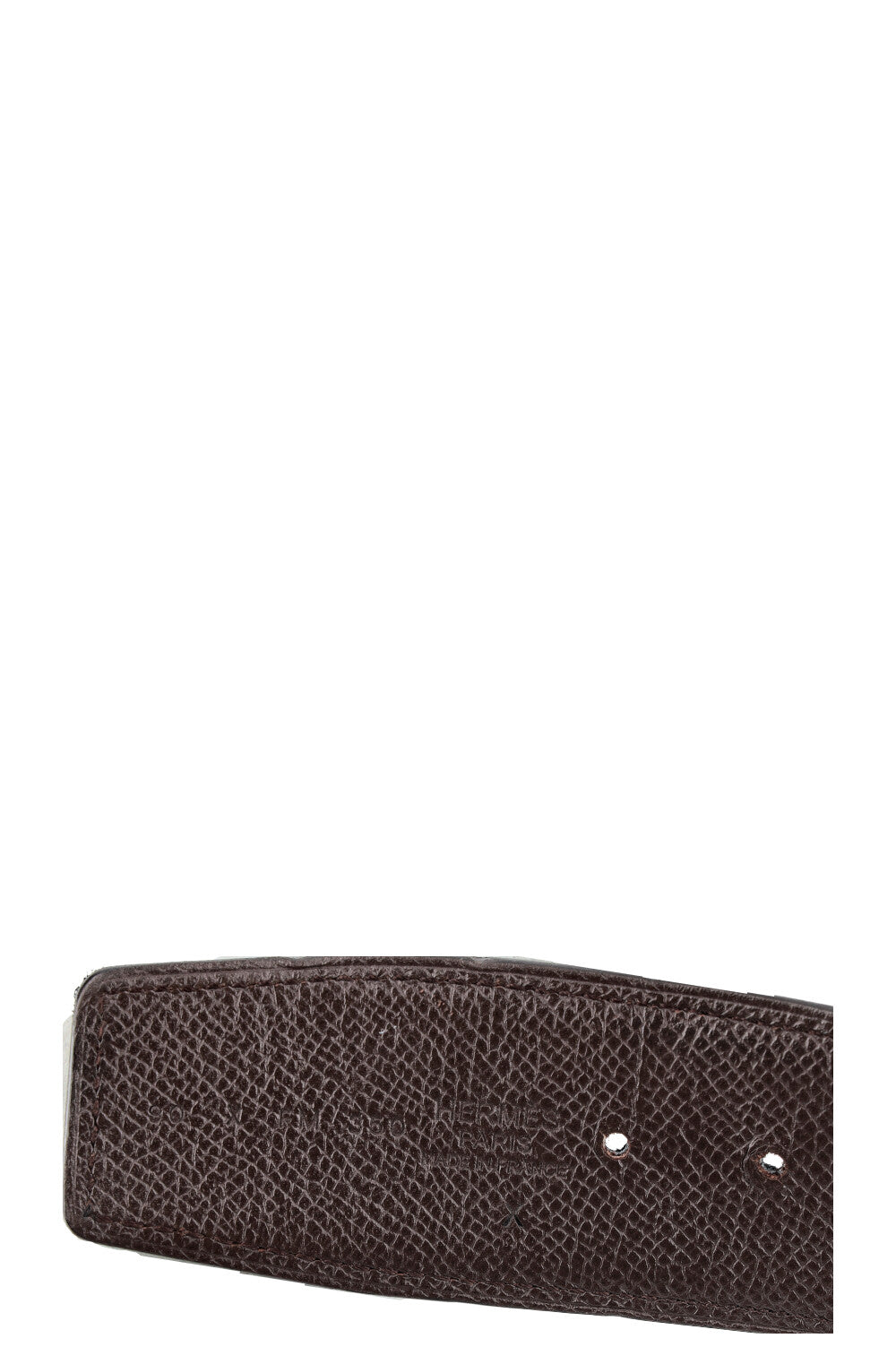 HERMÈS H Belt 42 Epsom Black Brown