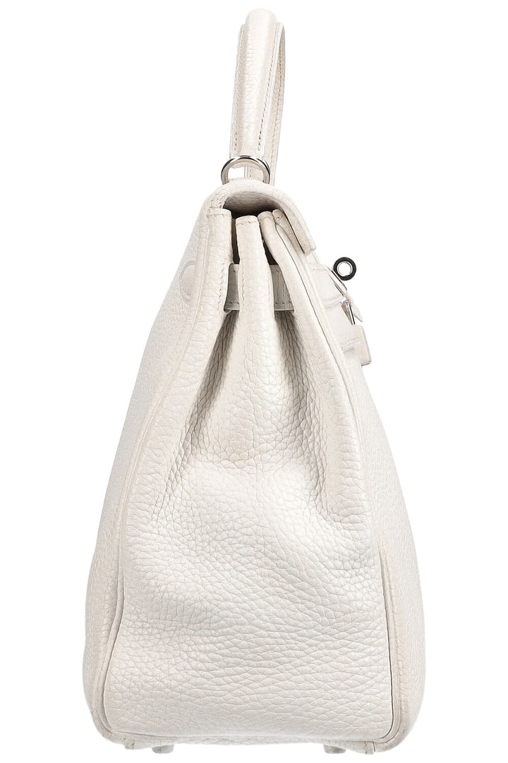 HERMÈS Kelly 32 Togo Blanc 2006