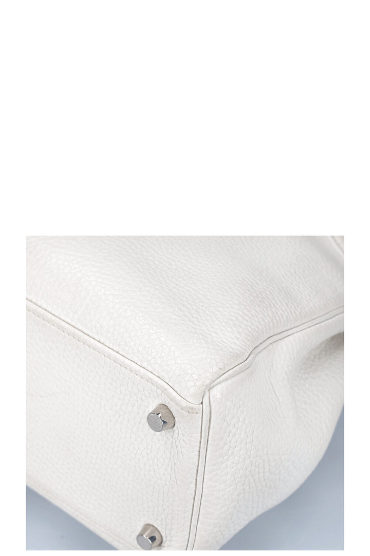 HERMÈS Kelly 32 Togo Blanc 2006