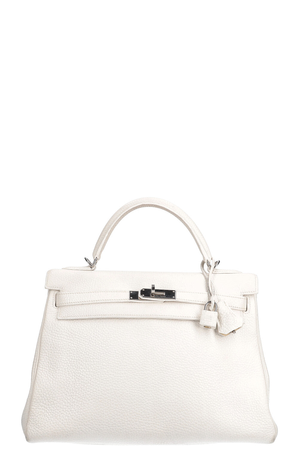 HERMÈS Kelly 32 Togo Blanc 2006