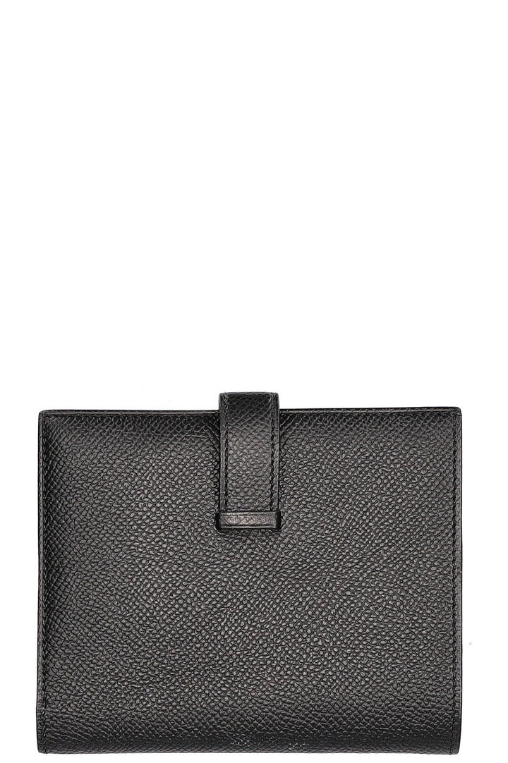 HERMÈS Béarn Portefeuille Compact Epsom Noir