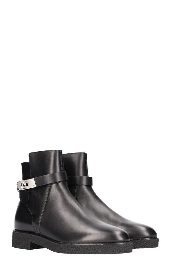 HERMÈS Follow Bottines Noir