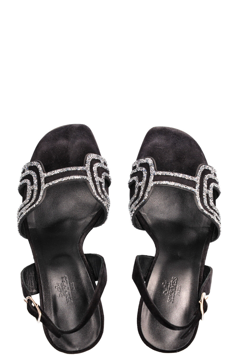 HERMÈS Ella Heels Crystals Black