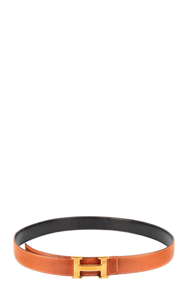 HERMÈS H Ceinture 32mm Noir Or