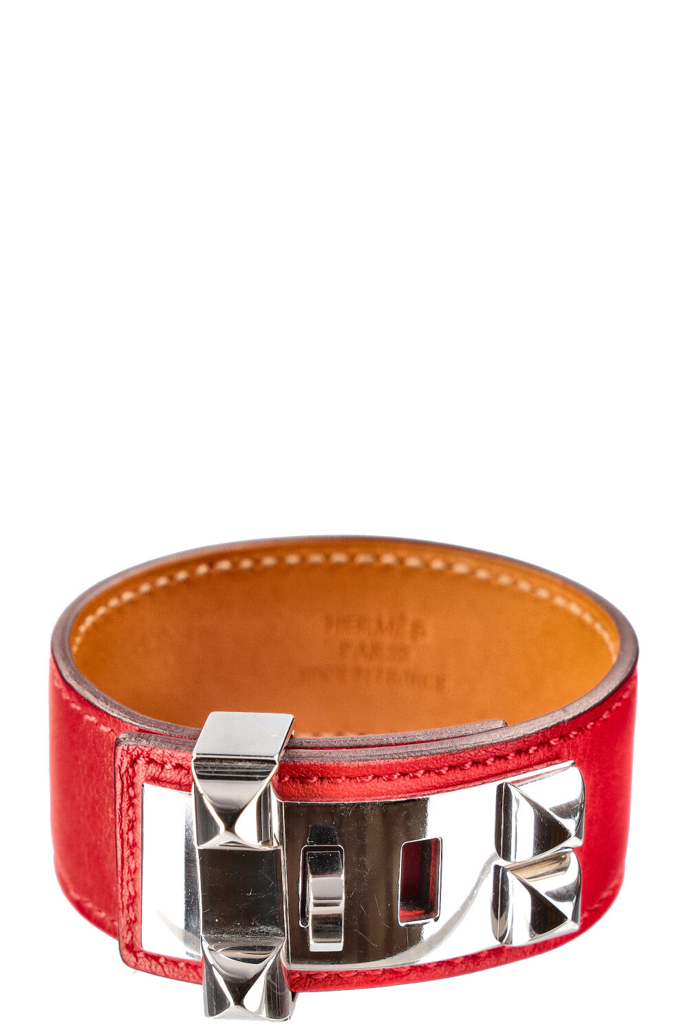 HERMÈS Collier de Chien Rouge de Coeur