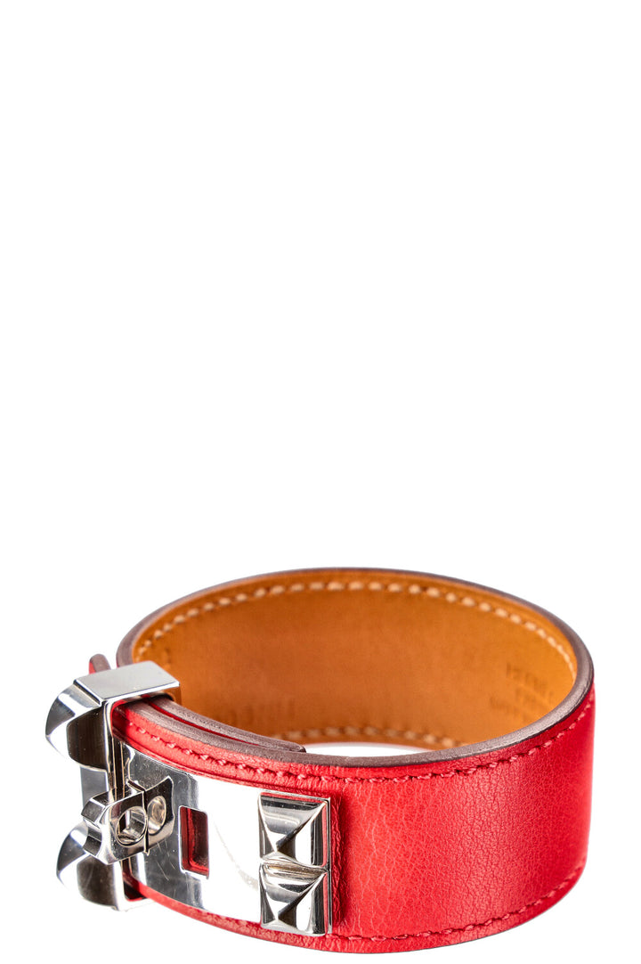 HERMÈS Collier de Chien Rouge de Coeur