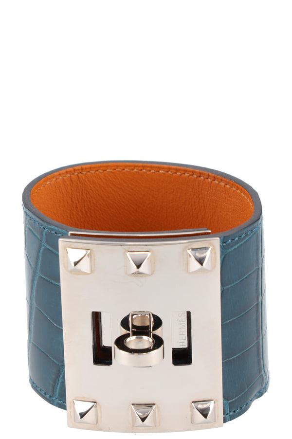 HERMÈS Kelly Dog Extrême Alligator Bleu