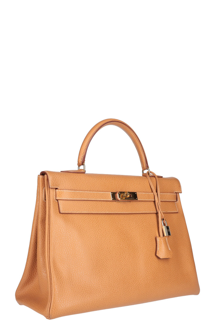 HERMÈS Kelly 35 Bag Vache Ardenne Gold