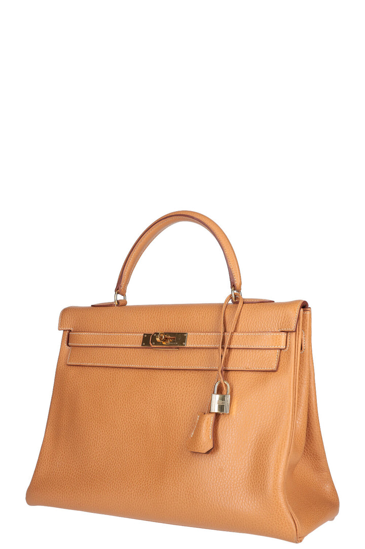 HERMÈS Kelly 35 Bag Vache Ardenne Gold