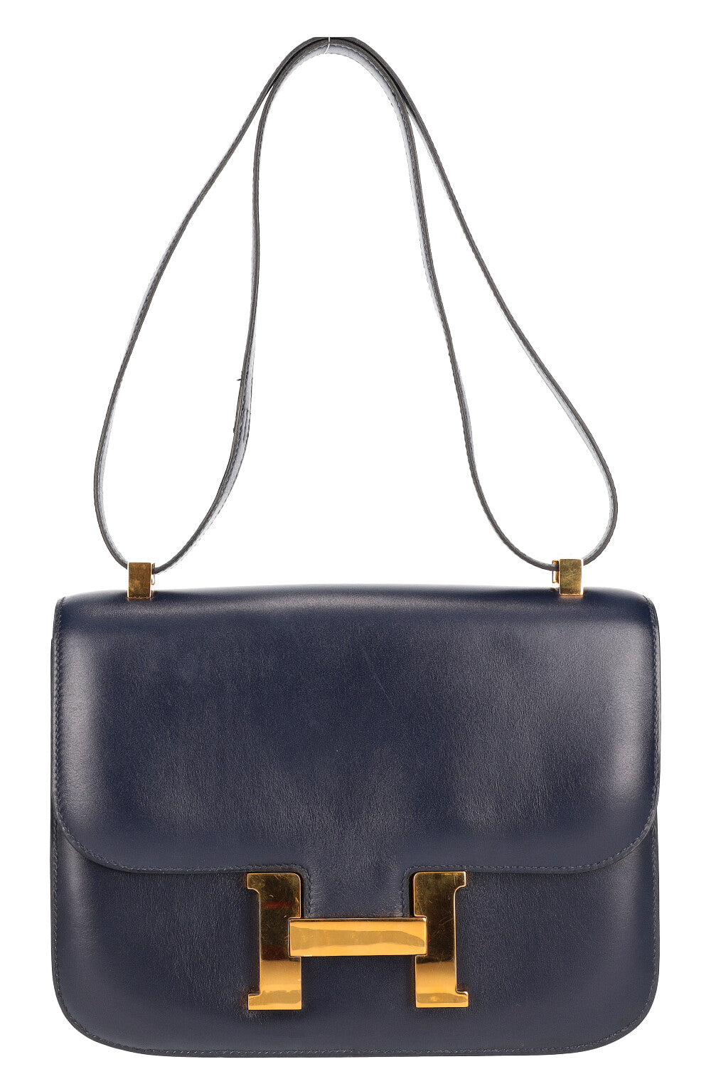 HERMÈS Sac Constance 23 Box Cuir Bleu Marine