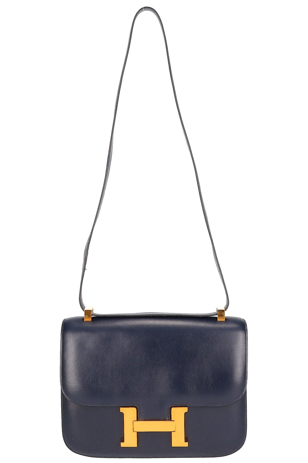 HERMÈS Constance 23 bag Box Leather Navy Blue