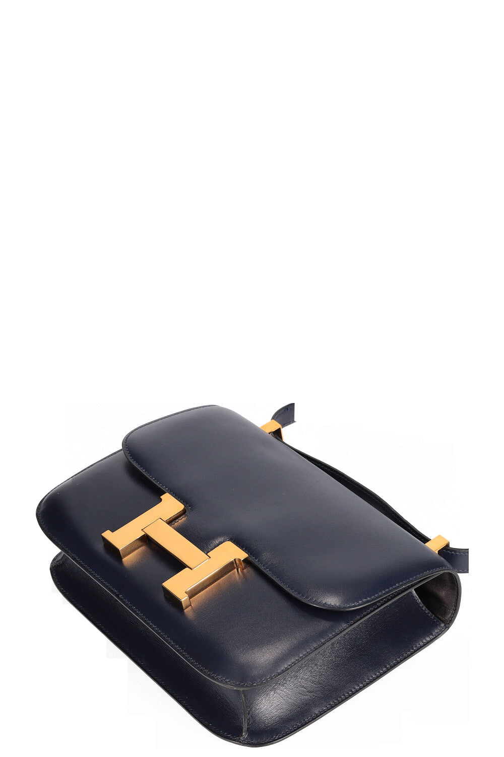 HERMÈS Constance 23 bag Box Leather Navy Blue