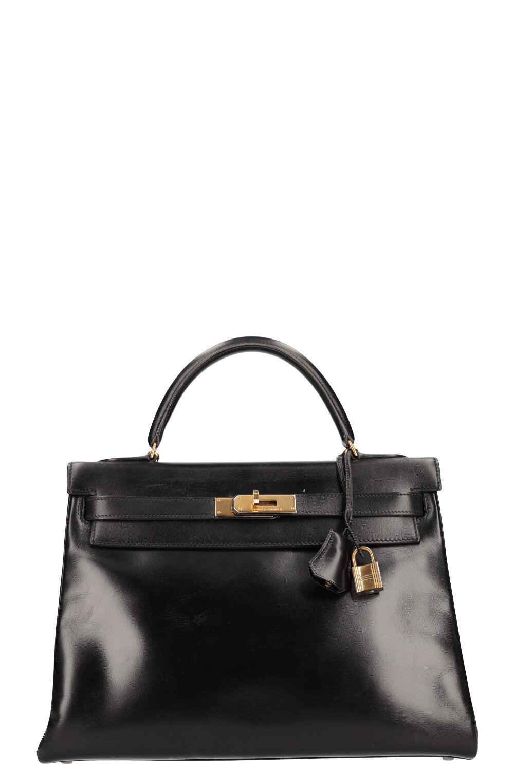 Hermès Kelly 32 Retourne Box Black Noir