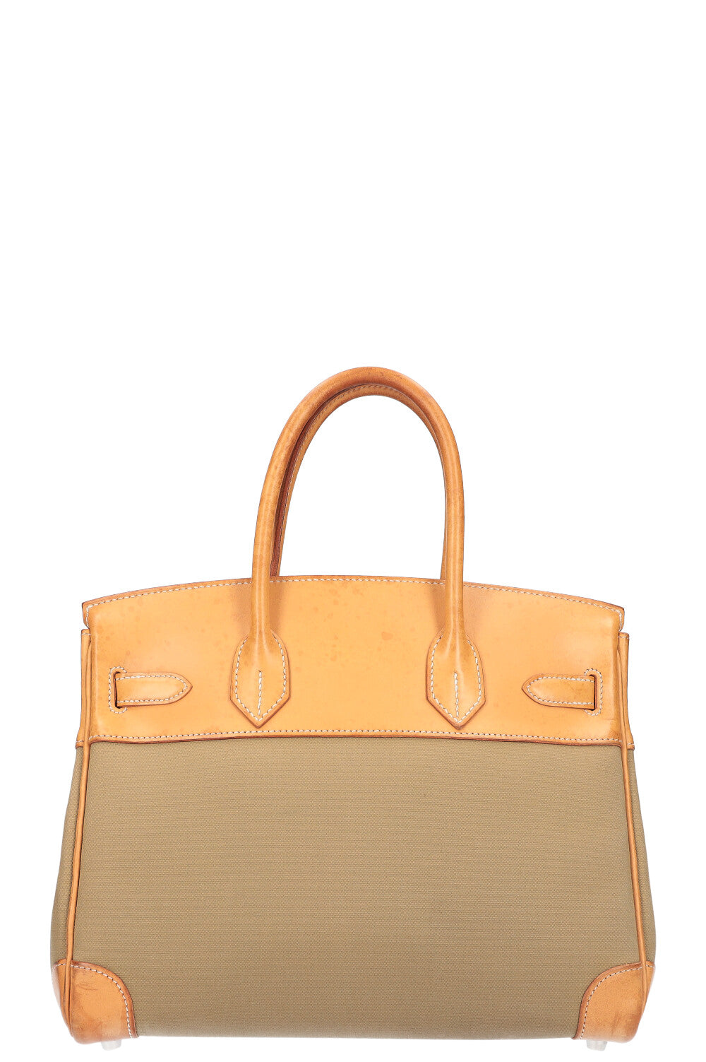 HERMÈS Birkin 30 Barenia Toile Officier