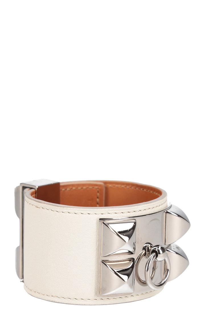 HERMÈS CDC Bracelet Swift White