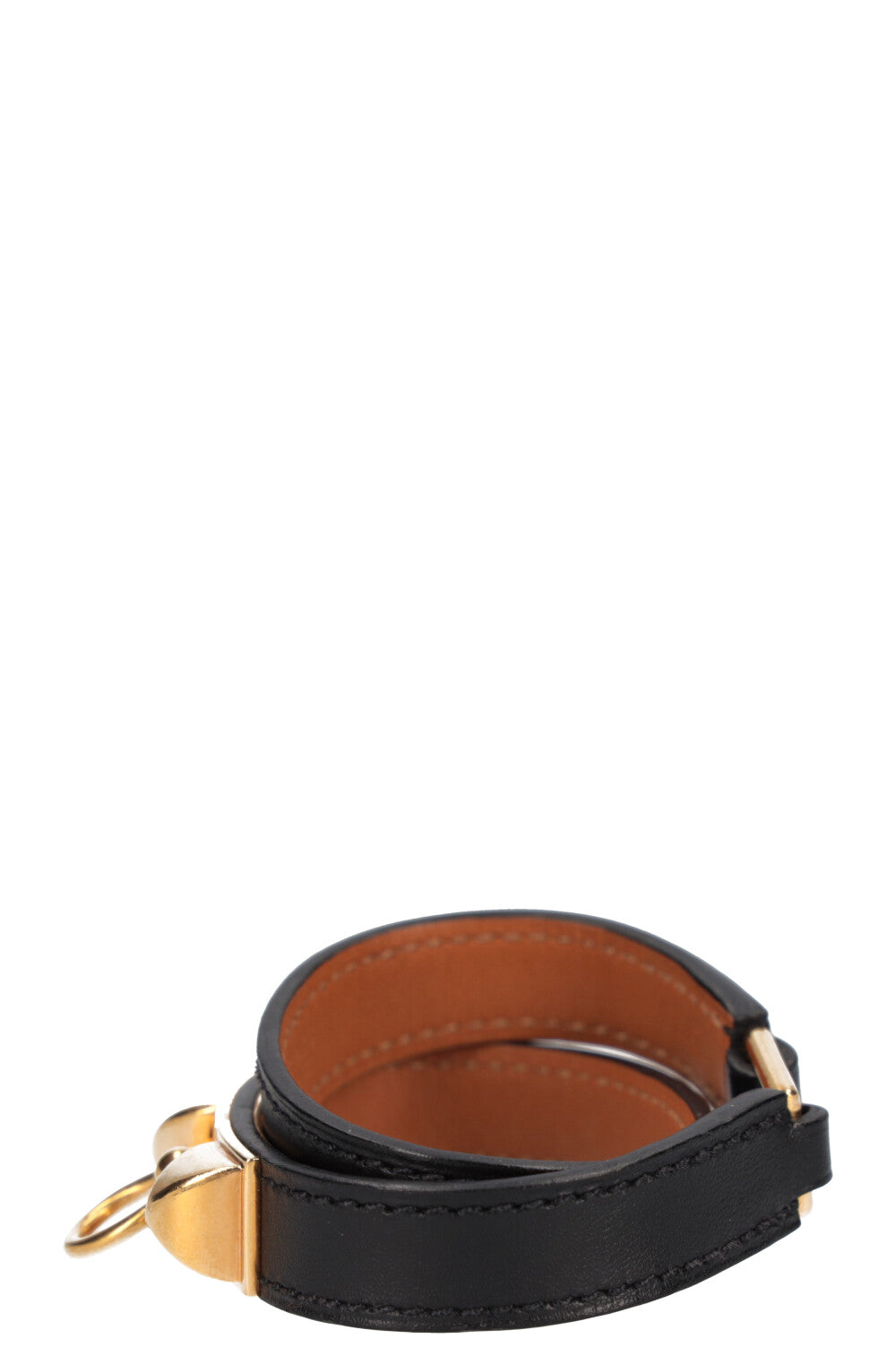 HERMÈS Bracelet Rivale Double Tour Swift Noir