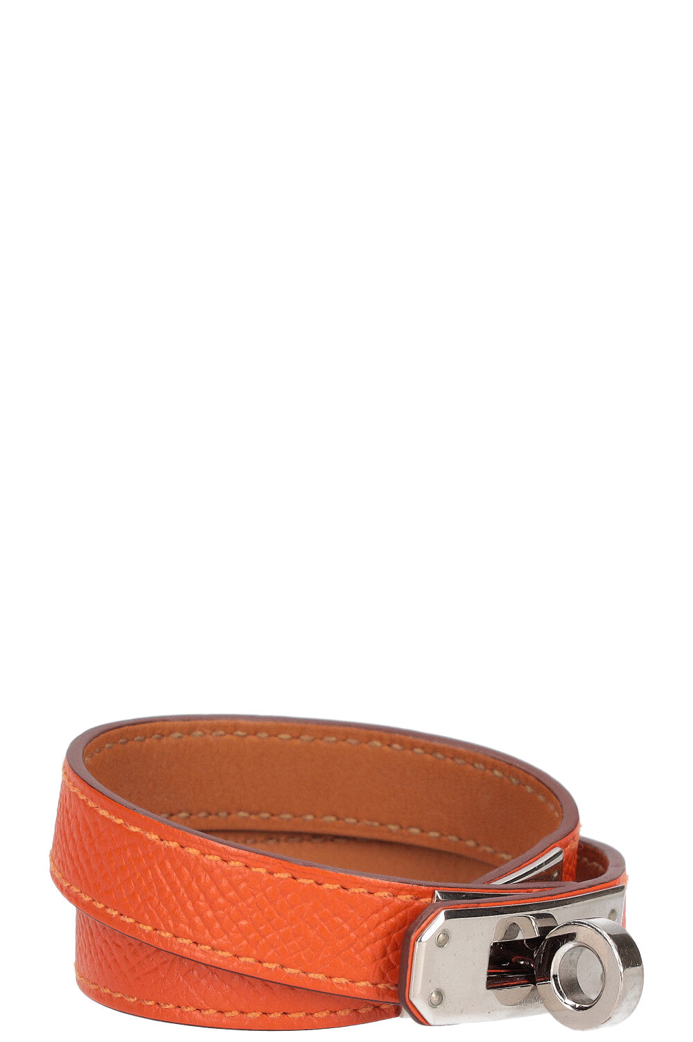 HERMÈS Kelly Double Tour Bracelet Epsom Orange