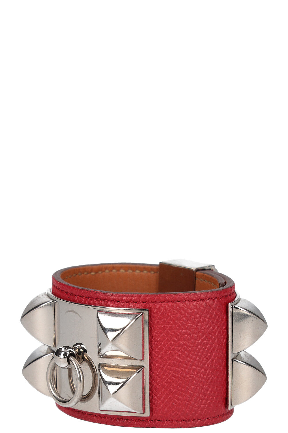 HERMÈS Bracelet CDC Rouge d'Epsom