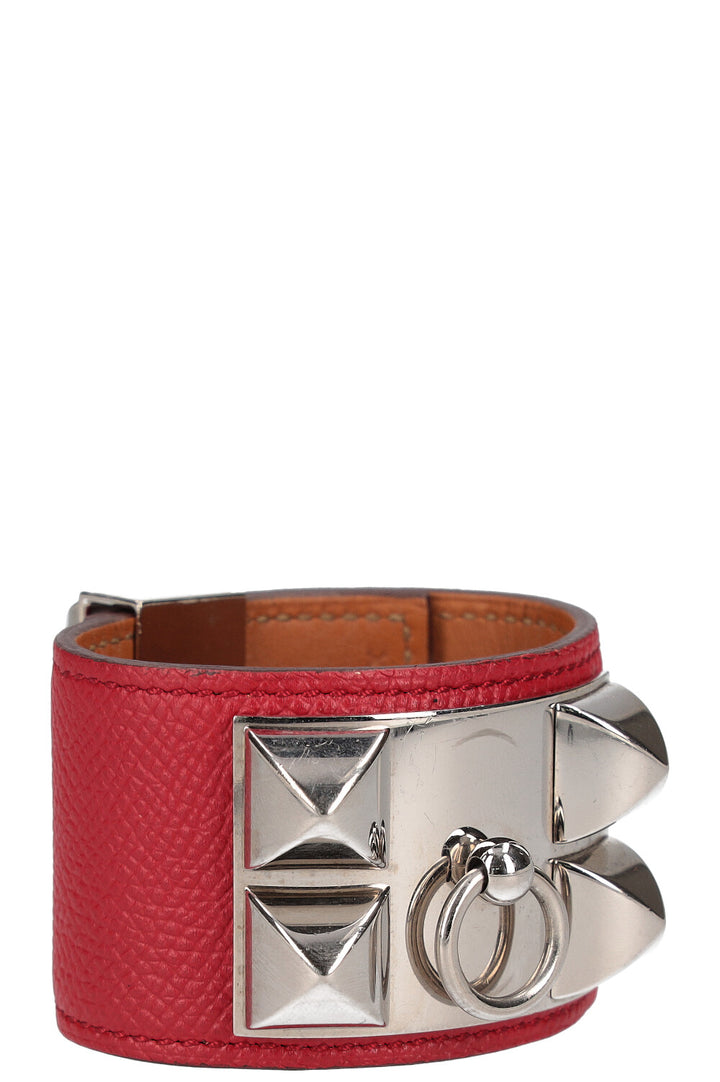 HERMÈS CDC Bracelet Epsom Red