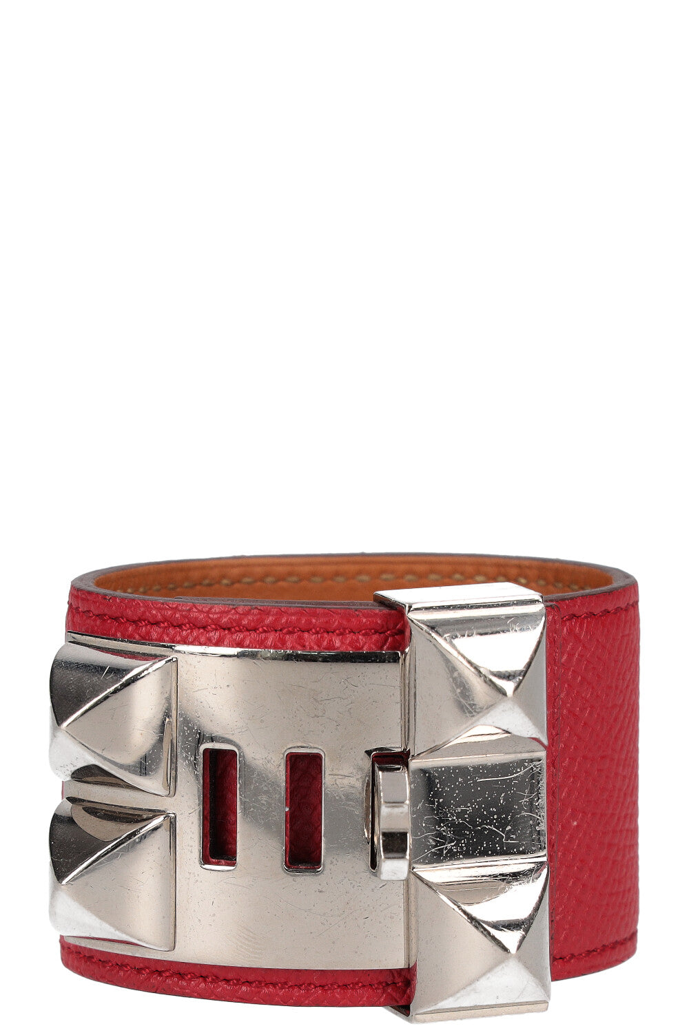 HERMÈS CDC Bracelet Epsom Red