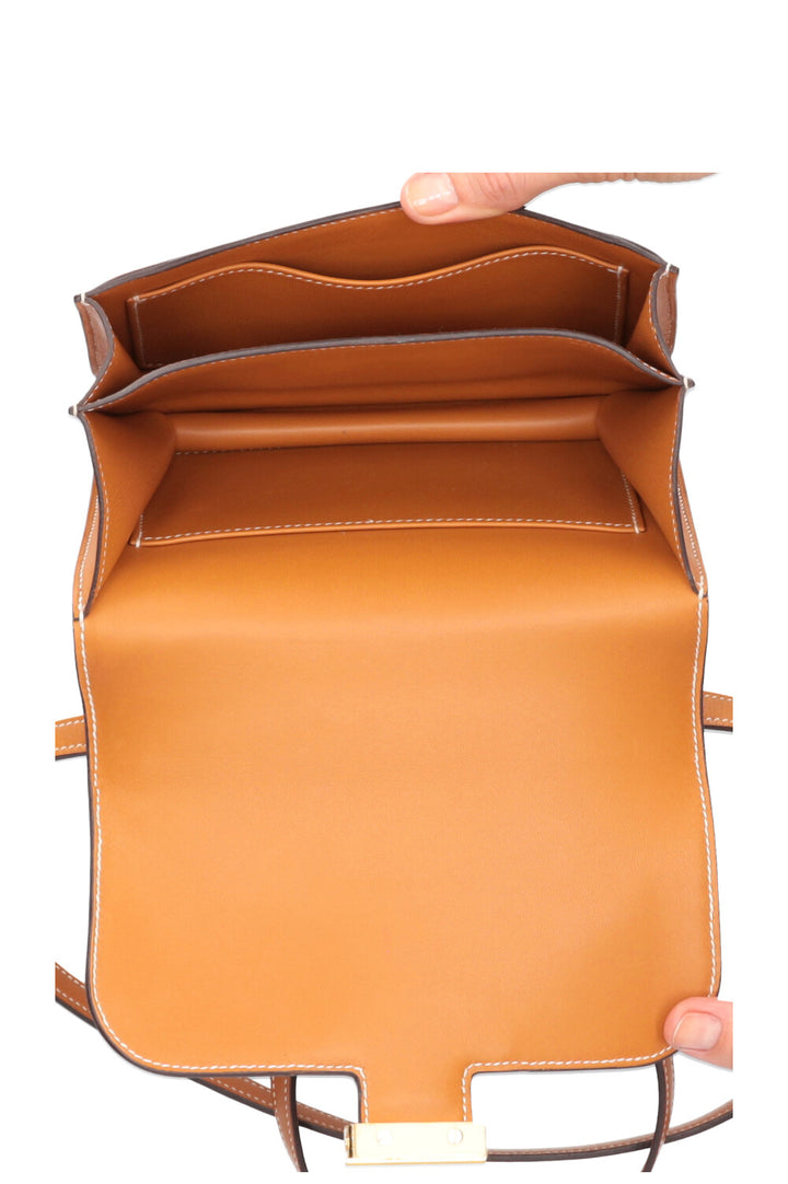 HERMÈS Mini Constance 18 Veau Butler Naturel Sable