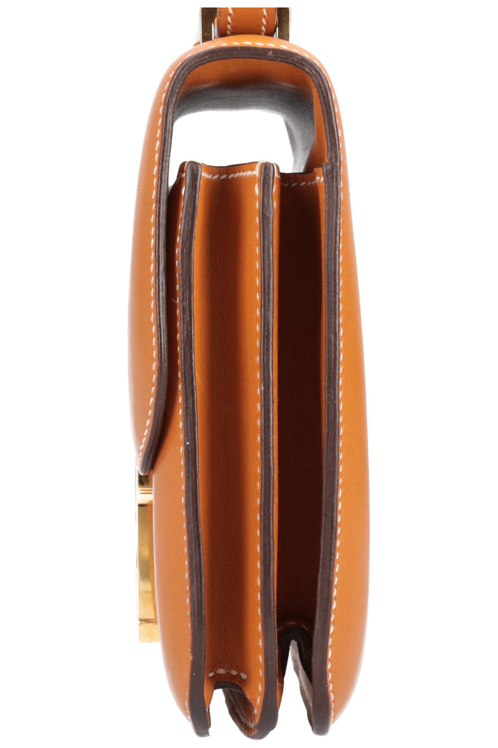 HERMÈS Mini Constance 18 Veau Butler Naturel Sable