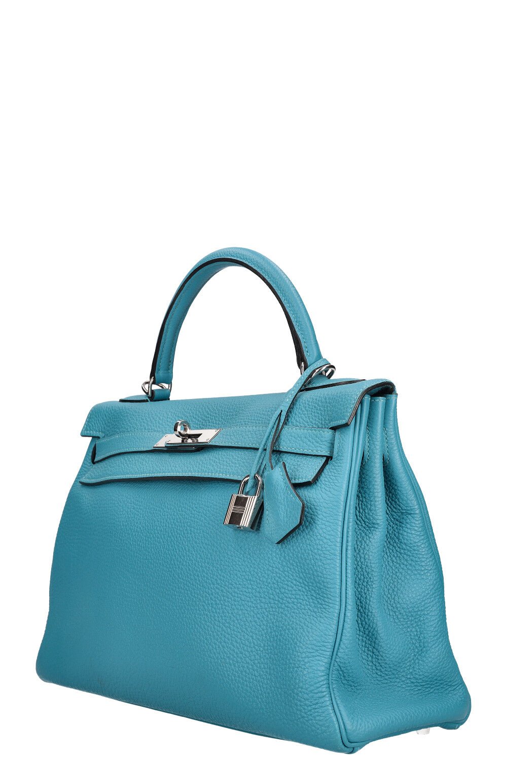 HERMÈS Kelly 32 Togo Turquoise