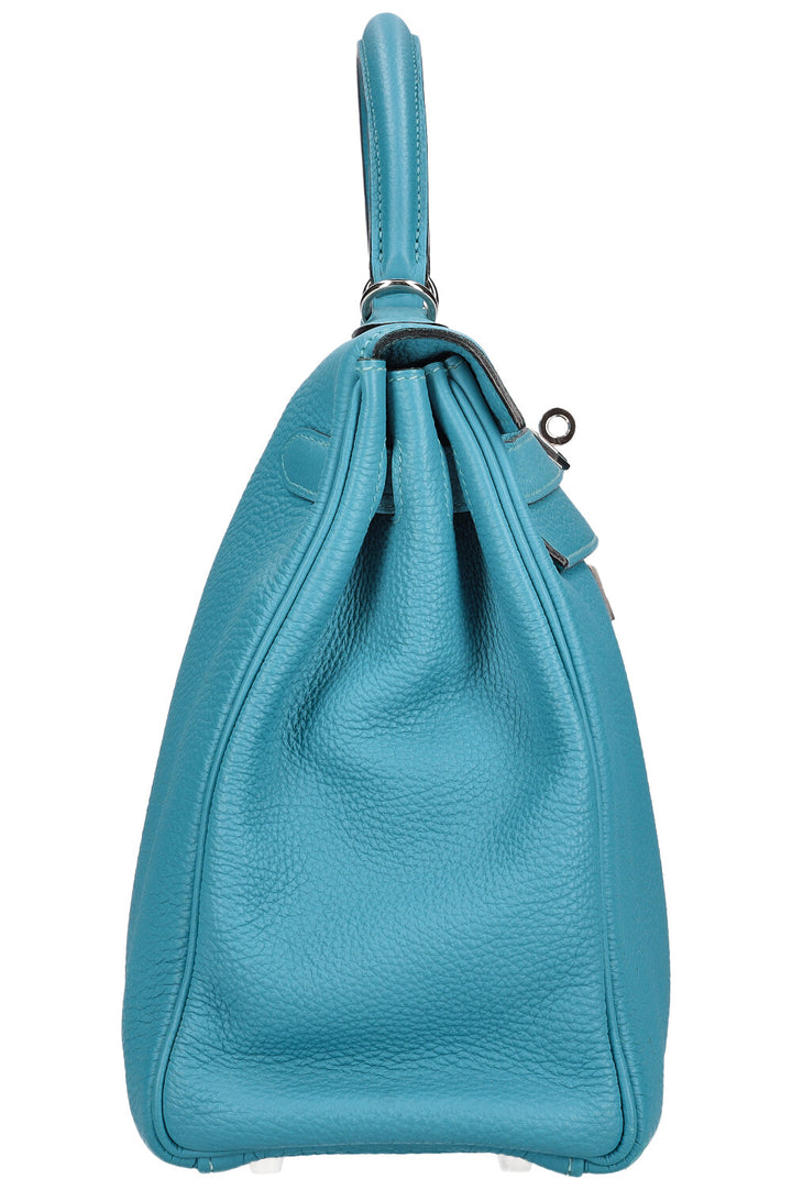 HERMÈS Kelly 32 Togo Turquoise